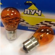Автолампа 12*21 ук.поворота, стоп сигнал (1-конт.) с бол.цоколем S25-1210